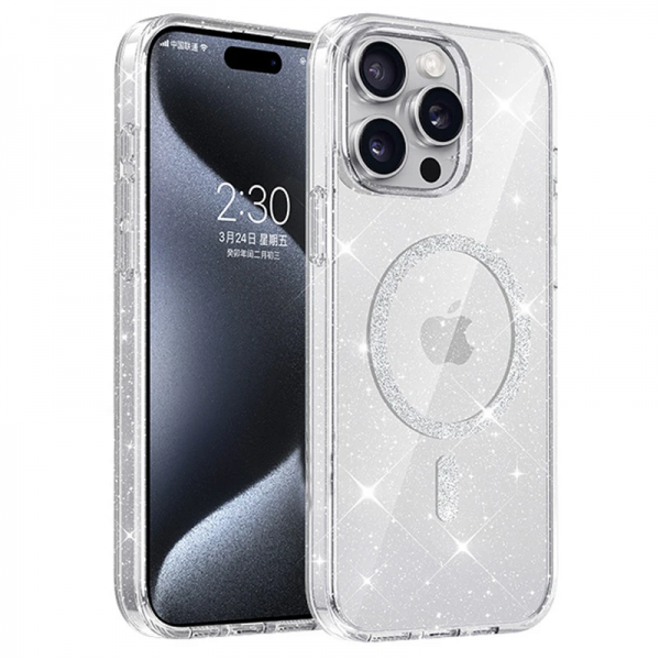 Чохол Eclipse Sparkle MagSafe для Iphone 12 / 12 Pro Прозорий
