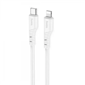 Кабель Hoco X97 Crystal USB to Lightning 2.4A 1м White