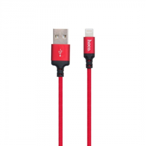 Кабель Hoco X14 USB to Lightning 2A 2m Black/Red