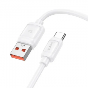 Кабель Hoco X115 Surpass USB to Type-C 100W 5А 1m White
