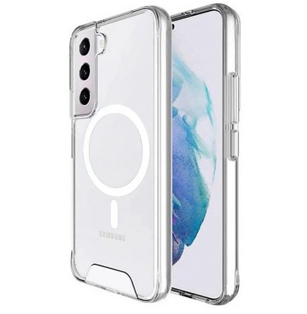 Чохол Space Case MagSafe для Samsung Galaxy S25 FE Прозорий