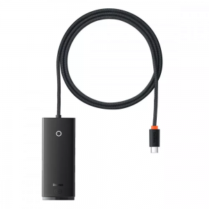 Адаптер USB-Хаб Baseus Lite Series 4в1 USB-C to USB 3.0*4 1m Black