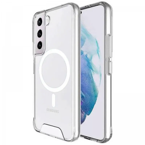 Чохол Space Case MagSafe для Samsung Galaxy S21 FE Прозорий