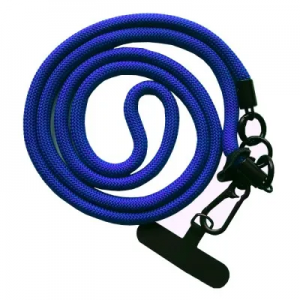 Шнурок для телефону NEW 120см 8mm з карабіном + тримач для чохла Blue