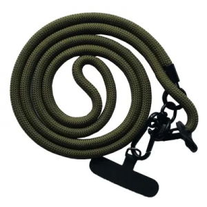 Шнурок для телефону NEW 120см 8mm з карабіном + тримач для чохла Dark green