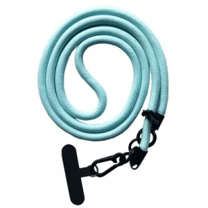 Шнурок для телефону NEW 120см 8mm з карабіном + тримач для чохла Light blue