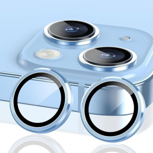 Захисне скло Lens на камеру для для Iphone 15 / 15 Plus Blue
