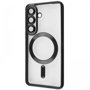 Чохол WAVE Metal Color MagSafe для Samsung Galaxy S26 Прозорий/Black
