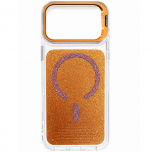 Чохол Jewel Sparkle MagSafe для Apple iPhone 17 Pro Max Orange Sparkle