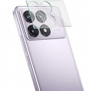 Захисне скло на камеру Stez Full Block для Xiaomi Poco F6 Pro Прозоре