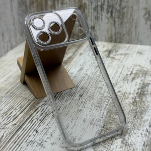 Чохол PHIBR Bling для Iphone 17 Pro Max Прозорий / Silver