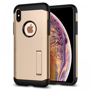 Чохол Spigen Slim Armor для Iphone XS Max Champagne Gold