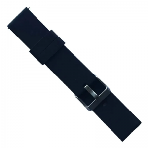 Ремінець Silicone Metal Claps для Xiaomi Amazfit / Samsung 22 mm Black