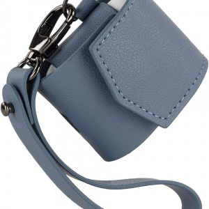 Чохол Leather Case з ремінцем для Apple Airpods 1/2 Blue