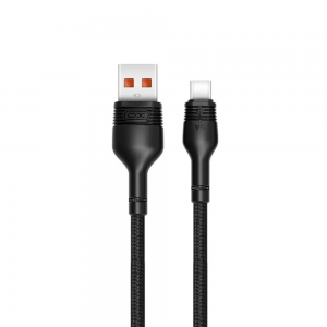 Кабель XO NB55 5A USB to Type-C 1m Black