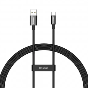 Кабель Baseus Superior Series (SUPERVOOC) USB to Type-C 65W 1m Black