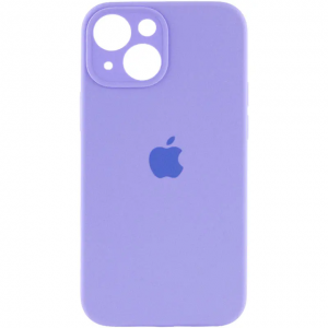 Чохол Silicone Case з захистом камери для Iphone 15 Бузковий / Dasheen