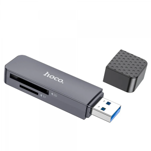 Кардрідер Hoco HB45 2в1 USB 2.0 Grey