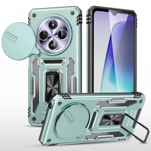 Протиударний чохол Camsh Army Ring для Xiaomi Redmi 14C / Poco C75 / Redmi А4 Зелений / Light Green