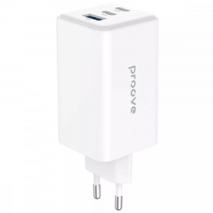 Мережевий зарядний пристрій Proove Pocket GaN Max 100W (2Type-C + USB) White