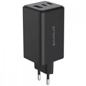 Мережевий зарядний пристрій Proove Pocket GaN Max 100W (2Type-C + USB) Black