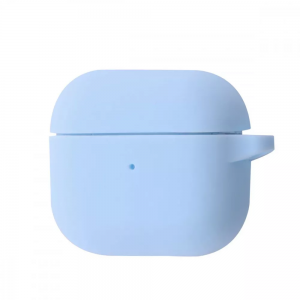 Чохол Silicone New з карабіном для Apple Airpods 4/5 Lilac Cream