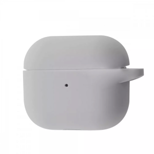 Чохол Silicone New з карабіном для Apple Airpods 4/5 Gray