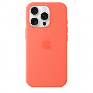 Чохол Silicone case Magsafe для Iphone 16 Pro Tangerine