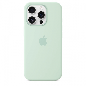 Чохол Silicone case Magsafe для Iphone 16 Pro Aquamarine