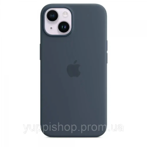 Чохол Silicone case Magsafe для Iphone 14 Storm Blue